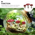 thumbnail image 5 of Chidian 3Pcs Landscape Mushroom Ornaments Resin Noctilucent Mushroom Bonsai Flowerpot Decor, 5 of 8