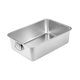 thumbnail image 3 of Caja de arena abierta para gatos, orinal de acero inoxidable, antisalpicaduras, fácil de limpiar, con asas, cama antiadherente para gatos, arenero S, 3 of 10