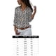 thumbnail image 5 of Guardurnaity Blusa de manga larga con solapa para mujer, blusa con estampado de niñas, blusa larga suelta con solapa para mujer Prendas para la parte del cuerpo leopardo blanco 4XL, 5 of 6
