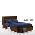 thumbnail image 4 of Daisy Queen Size Murphy Bed Cabinet with Storage & Charging Ports, 4 of 6