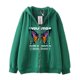 thumbnail image 5 of Dark hip hop gótico Harajuku Y2k mariposa estampado de letras cremallera Sudadera con capucha hombres y mujeres Harajuku chaqueta sudadera, 5 of 5