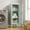 Green, variant on Lockable 39" Slim Metal Storage Locker with 2 Adjustable Shelves – Versatile Steel Cabinet for Garage, Home, Office, School