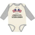 thumbnail image 3 of Inktastic Military Proud of Veteran Grandpa Boys or Girls Long Sleeve Baby Bodysuit, 3 of 5