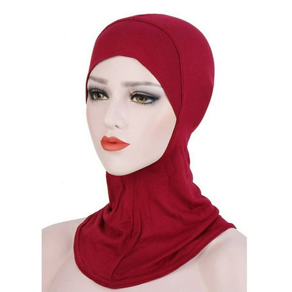 Women Mercerized Muslim Turban Hat Interior Hijab Cap Islamic Bonnet Cover Scarf