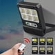 thumbnail image 1 of ¡No Te Lo Pierdas!, Luces solares para exteriores, luces con sensor de movimiento y energía solar IP65, 3 modos, con control remoto, luces de seguridad de pared para cercas, jardines, patios, etc., 1 of 9