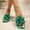 Army Green, variant on Women's Square Toe Open Toe Decorated Sandals, Wide Width Breathable Lightweight Casual Beach Summer Slides White 36