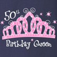 thumbnail image 3 of CafePress - Tiara 50Th Birthday Queen Long Sleeve Dark T Shirt - Long Sleeve Dark T-Shirt, 3 of 4