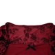 thumbnail image 2 of Uootdi Women's Floral Knot Front Tops Cropped Mesh Ruffle Long Bell Sleeve Y2K T Shirts Goth Tee Fall Clothes Gift, 2 of 5