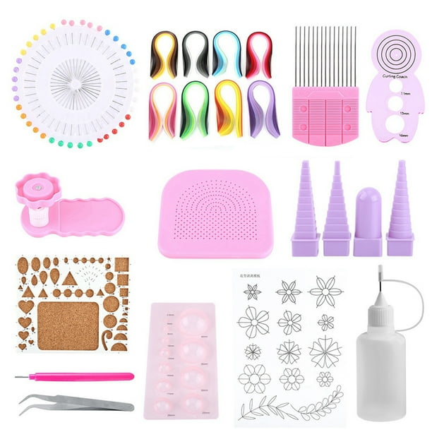 Kit de Quilling de Papel ANGGREK 1 Juego de Herramientas Ranuradas para Manualidades DIY
