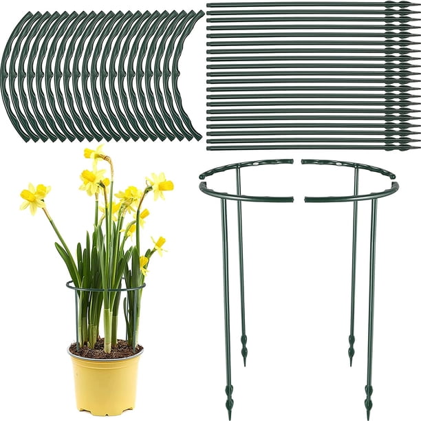 Plastic Plant Support Garden Flower Support Stake Half Round Plant ...