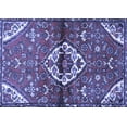 thumbnail image 1 of Ahgly Company Indoor Rectangle Medallion Blue Traditional Area Rugs, 6' x 9', 1 of 4