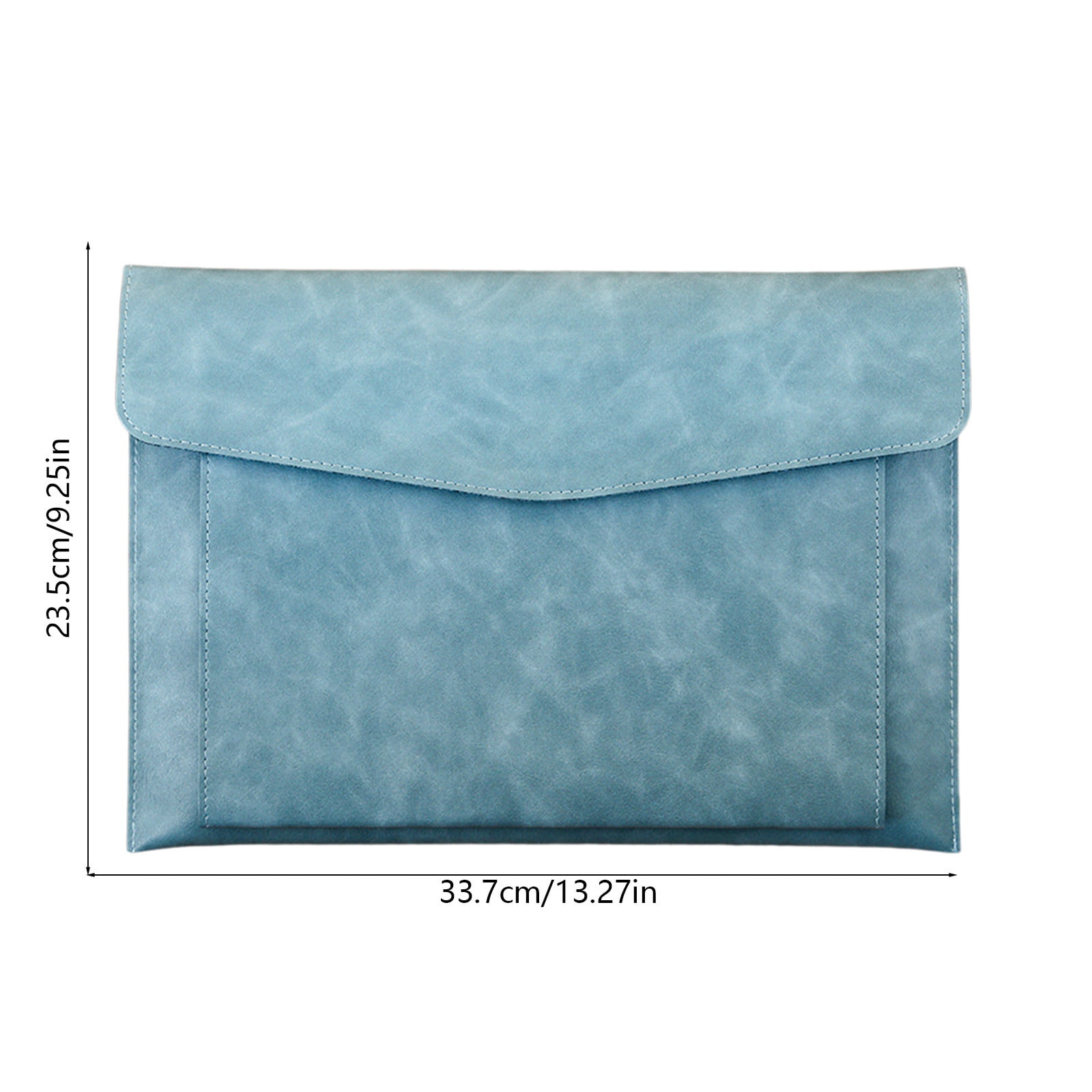 A4 Leather File Bag, Magnetic Closure Briefcase, Waterproof Business Folder for Office Use