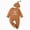 Z084-Brown, variant on Unisex Infant Boy Girl Long Sleeve Romper Solid Bodysuit One Piece Jumpsuit Newborn Baby Outfits 3-6 Months Newborn Crawling Suits Black