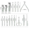thumbnail image 2 of Manicure Pedicure Set with Nail Clippers Scissors, Durable Stainless Steel Travel Grooming Kit, 2 of 4