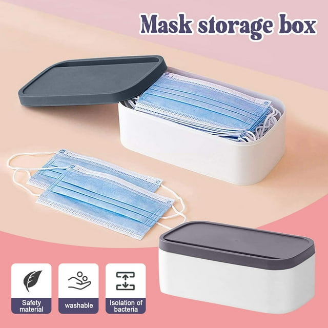 Yhmxh Organisateurs et Rangement de Garde-Robe 1 Pce Grande Capacité Couche Boîte de Rangement Portable pour Masques The Storage