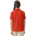 thumbnail image 4 of Classroom School Uniforms Adult Short Sleeve Pique Polo CR832X, XL, Orange, 4 of 7