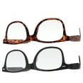 thumbnail image 4 of grinderPUNCH Adult Reading Glasses for Unisex 1 Black 1 Tortoise Frame Clear Plastic Lens, +2.25, 4 of 5