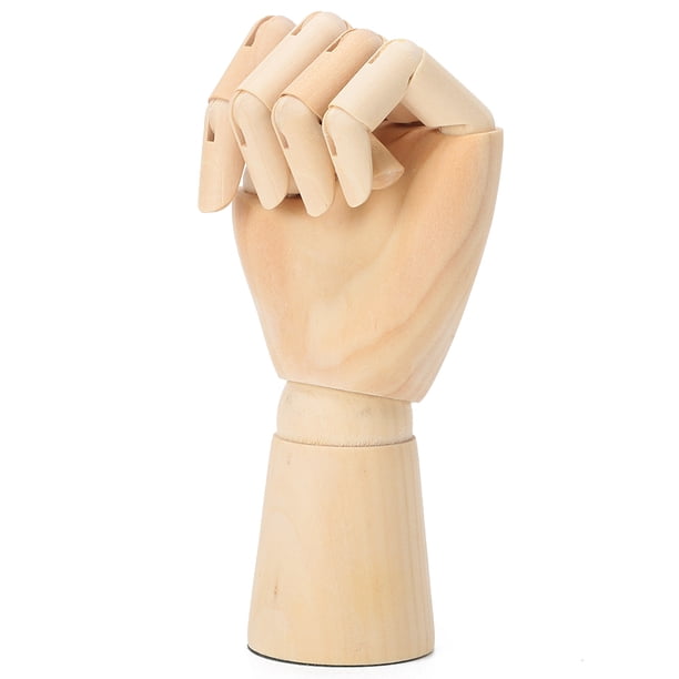 Modele de main en bois Yefun Gauche/Droite Mod¨¨le Main Articul¨¦ Mannequin d'une Main Sculpture mannequin cadeau d'art alternatives (la gauche,7 Inch) | Votre wishlist sur