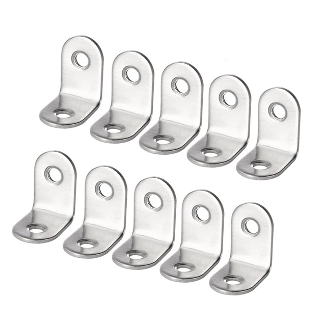 ifundom - 30 soportes de esquina en forma de L de acero inoxidable para estantes, soportes de ángulo para colgar en la pared (20 x 20 x 16)