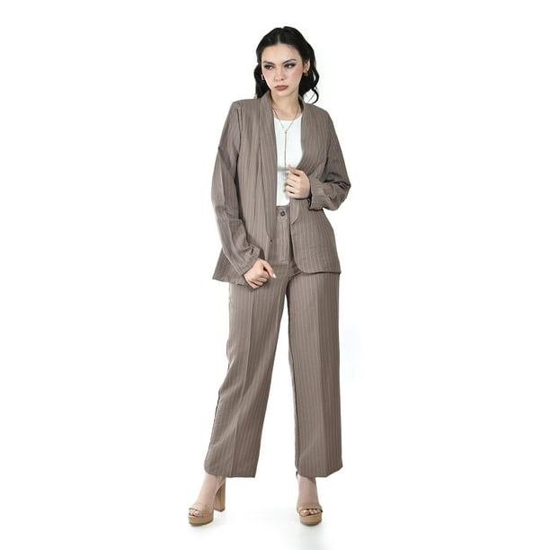 Conjunto sastre a rayas Roman Fashion /Juvenil, 2715 (Cafe) cafe G