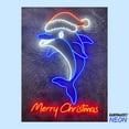 thumbnail image 2 of Handmadetneonsign Dolphin Christmas Neon Sign, Dolphin Wall Art Light, Merry Christmas Home Wall Decor 73923, 2 of 5