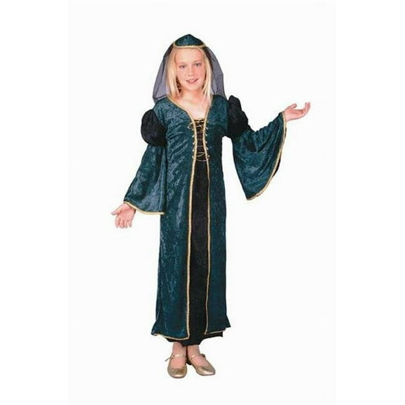 Green Velvet Juliet Costume - Size Child-Large