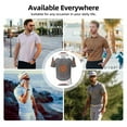 thumbnail image 6 of Daiia Mandala Pattern Men’s Polo Shirts,Solid Deck Shirt,Classic Fit, Breathable Cotton Polo for Casual and Sport Wear-XX-Large, 6 of 7