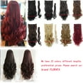 thumbnail image 1 of LELINTA 17 "-24" Curly Full Head Clip in Synthetic Hair Extensions 8 Pieces 18 Clips, 140g-145g 2018 New style, 1 of 6