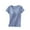 Light Blue, variant on POIUYTR Women's Modal Built-in Bra Padded Pajama Tops Active Camisole Short Sleeves Crewneck Solid Basic Sleepshirt Summer Casual Comfy Soft Tops T-Shirt