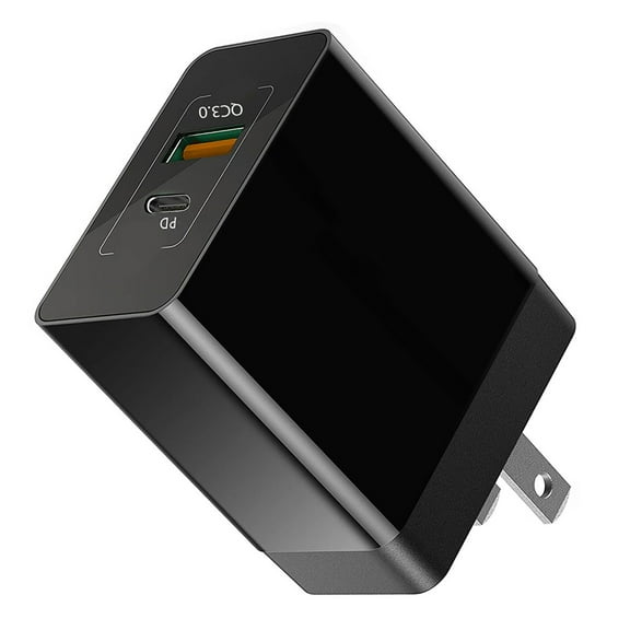 Quick Home Charger 30W for Motorola Moto G 5G (2022, 2023, 2024, 2025) Phone Models - 2-Port USB Type-C PD Travel Wall Power Adapter