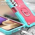 thumbnail image 5 of SaniMore for Samsung Galaxy A52 5G 6.5" 2021 Case with Hidden Bracket Rugged Heavy Duty Protective [Hard PC Back + Silicone Bumper] Shokcproof Anti-drop Tri-layer Hybird Shell, Rosegold, 5 of 7