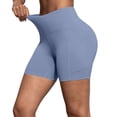 thumbnail image 3 of AKOEE High Waist Leggings for Women Shorts Workout Biker Yoga Tight Shorts with Pockets Stretch Gym Clothes (XL, Blue), 3 of 8
