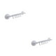thumbnail image 1 of Monstrate Colgador de pared Vacío 6 Ganchos Estante Ventosa colgante ajustable Toalla Ventosa Tipo de bloqueo Traceless para el hogar Blanco Blanco 2piezas, 1 of 6