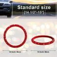 thumbnail image 6 of Women Crystal Diamond Steering Wheel Cover Car Wheel Protector for Car, 15 Inch, 6 of 7