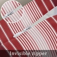 thumbnail image 7 of Red Vertical Striped Throw Pillow Cover 16 x 24 Inch Decorative Pillow Cover Farmhouse Minimalist Abstract Lines Lumbar Pillowcase Seasonal Rectangle Cushion Case for Couch Sofa Bed Living Room, 7 of 7