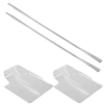 Eease 2pcs Hand Makeup Mixing Palettes Makeup Cosmetic Plates with 2pcs Spatulas