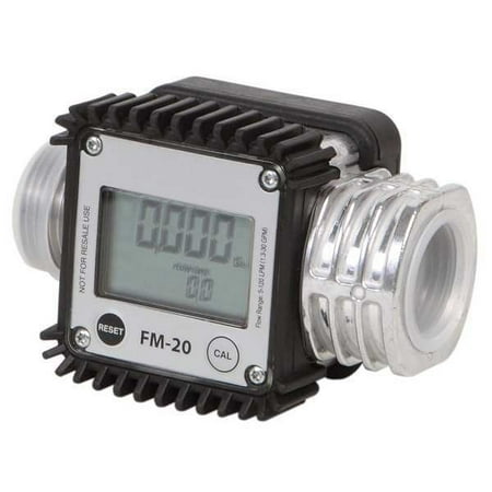 Dayton Flowmeter,Digital,1 In,1.3 to 32 gpm 40M285
