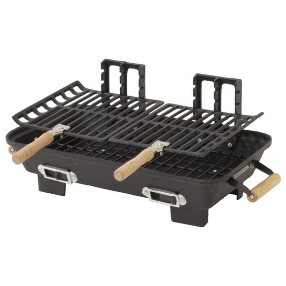Parrilla de carbón Marsh Allen 30052AMZ de hierro fundido 25x46 cm