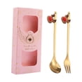 thumbnail image 2 of Christmas Premium Stainless Steel Reusable with Gift Box Flatware Elk, 2 of 9