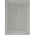thumbnail image 3 of Nourison Essentials Indoor/Outdoor Grey/Ivory 4' x 6' Area Rug, (4x6), 3 of 9
