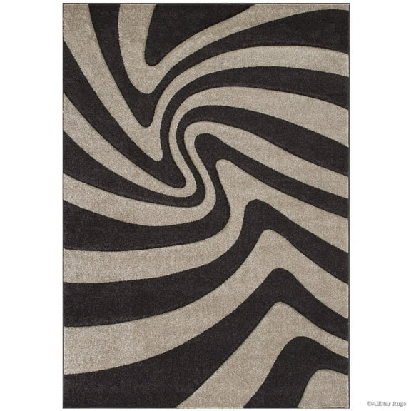 Allstar Rugs Allstar Geometric Colorblock Design Rug Chocolate 7' 1"x10' 5" 8' x 10'