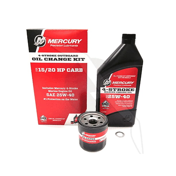 Mercury Marine Outboard 4 Stroke Engine Oil Change Kit 15/20 hp Fluid