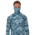 thumbnail image 3 of Mossy Oak Men's Insect Repellent Long Sleeve Performance Camo Fishing Tee with Gaiter, Size M-3XL, 3 of 5