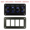 thumbnail image 6 of 4-Gang Boat Marine Switch Panel Metal Holder Dash Board LED Rocker Blank Switch, 6 of 7