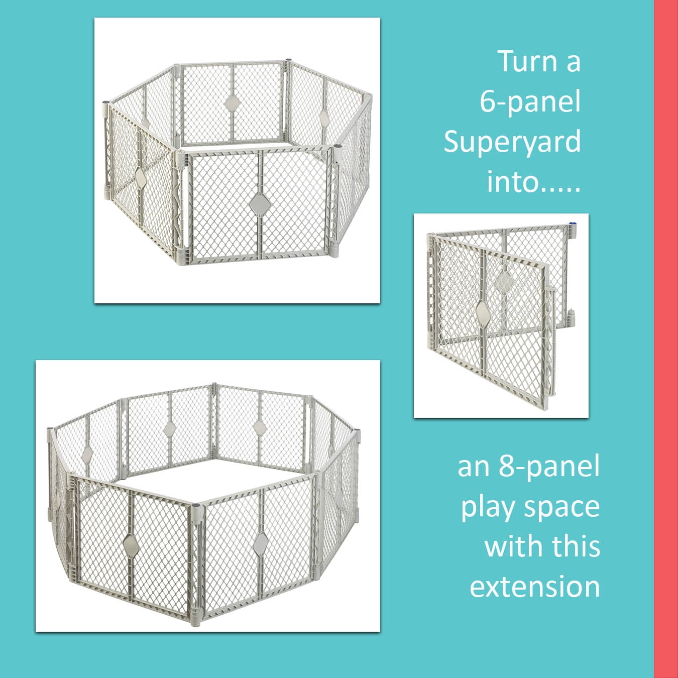 6 panel baby play yard