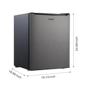 Galanz 2.7 Cu Ft One Door Mini Fridge Stainless Steel Look - Compact, Energy-efficient refrigerator ideal for dorms, offices, and small spaces.