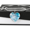 thumbnail image 2 of The Lord Is My Strength And My Shield Stainless Steel Heart Bracelet Bangle, 2 of 9