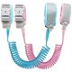 thumbnail image 1 of Anti-lost Wrist Tie (8.2ft), Wrist Leash For Toddler Kids Child Safety With Key Lock, 2-pack, Pink And Blue, 1 of 5