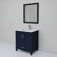 thumbnail image 5 of Jacques 30 in. W Navy Blue Bath Vanity, Cultured Marble Top, Faucet Set, and 28 in. Mirror, 5 of 8