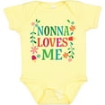 thumbnail image 3 of Inktastic Nonna Loves Me Granddaughter Girls Baby Bodysuit, 3 of 5